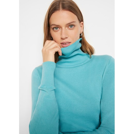 Sweter basic z golfem 36/38 okazja bonprix