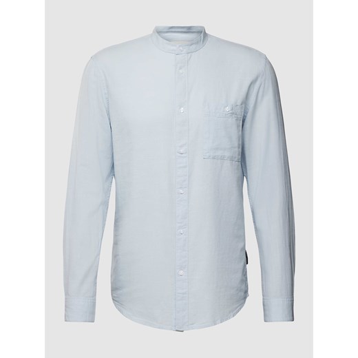 Koszula casualowa o kroju basic fit ze stójką ze sklepu Peek&Cloppenburg  w kategorii Koszule męskie - zdjęcie 170380555
