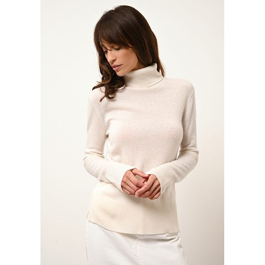 Just Cashmere Kaszmirowy sweter &quot;Lexie&quot; w kolorze białym ze sklepu Limango Polska w kategorii Swetry damskie - zdjęcie 170381137