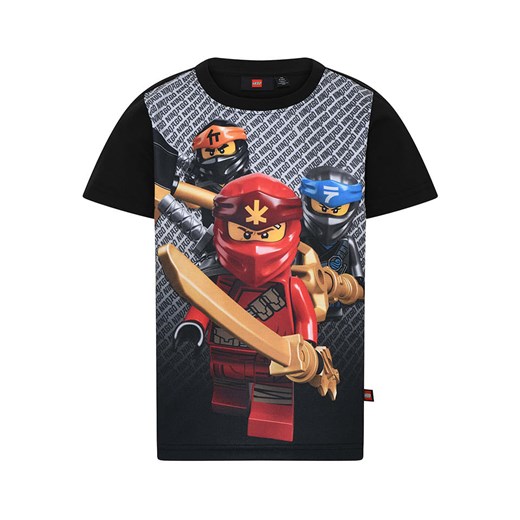 LEGO Koszulka &quot;Taylor 332&quot; w kolorze czarnym ze wzorem ze sklepu Limango Polska w kategorii T-shirty chłopięce - zdjęcie 170381345