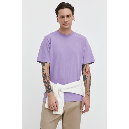 Superdry t-shirt bawełniany męski kolor fioletowy z aplikacją ze sklepu ANSWEAR.com w kategorii T-shirty męskie - zdjęcie 170383885