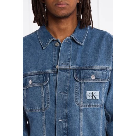 Kurtka męska Calvin Klein niebieska z bawełny casual