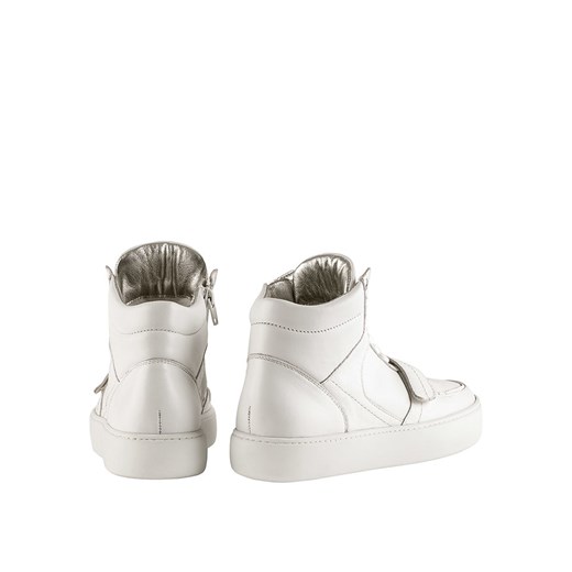 Buty sportowe damskie Högl sneakersy białe sznurowane 