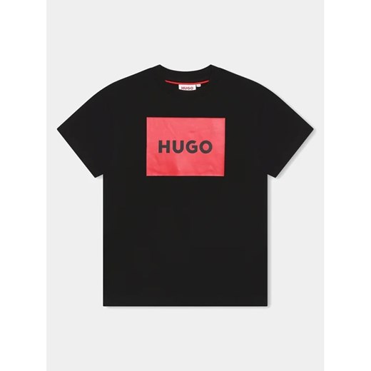 T-shirt chłopięce Hugo Boss z krótkimi rękawami z napisem 