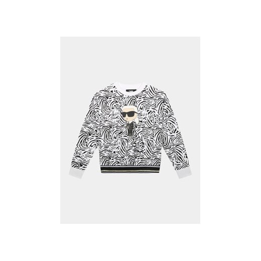 Karl Lagerfeld Kids Bluza Z30087 S Czarny Regular Fit ze sklepu MODIVO w kategorii Bluzy dziewczęce - zdjęcie 170391245