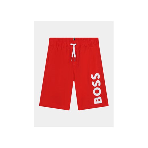 Boss Szorty kąpielowe J50662 S Czerwony Regular Fit ze sklepu MODIVO w kategorii Kąpielówki chłopięce - zdjęcie 170391286
