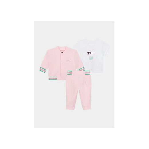 Karl Lagerfeld Kids Komplet dresowy Z30129 S Różowy Regular Fit ze sklepu MODIVO w kategorii Dresy dziewczęce - zdjęcie 170391297