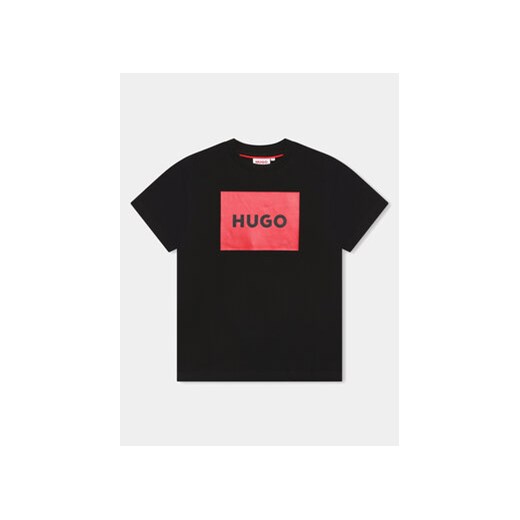 T-shirt chłopięce Hugo Boss z napisem z krótkimi rękawami 