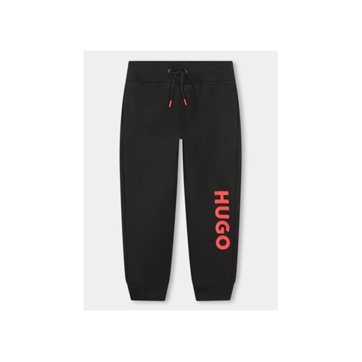 Hugo Spodnie dresowe G00042 S Czarny Regular Fit ze sklepu MODIVO w kategorii Spodnie chłopięce - zdjęcie 170391407