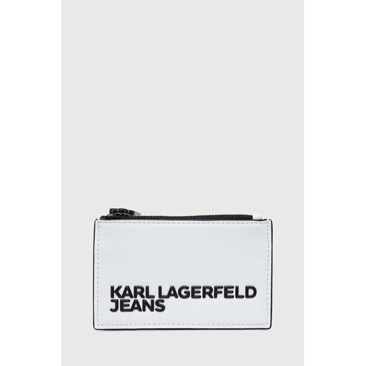 Karl Lagerfeld Jeans portfel kolor biały ze sklepu ANSWEAR.com w kategorii Portfele męskie - zdjęcie 170394365