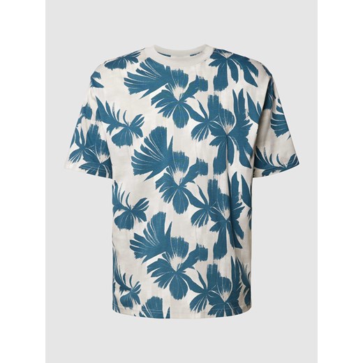 T-shirt z kwiatowym nadrukiem na całej powierzchni ze sklepu Peek&Cloppenburg  w kategorii T-shirty męskie - zdjęcie 170395395