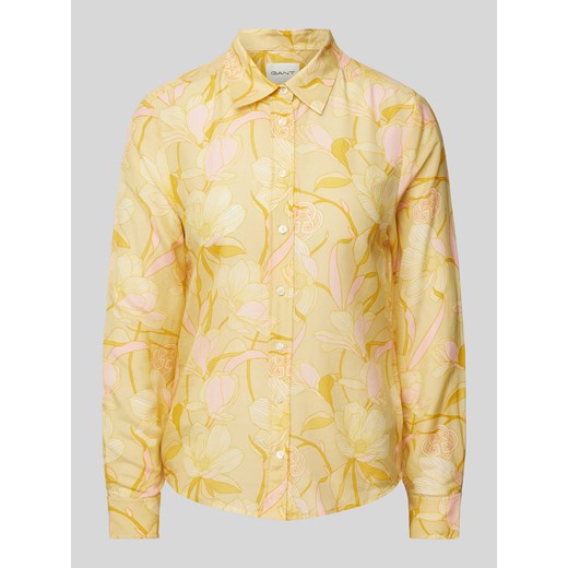 Bluzka koszulowa o kroju regular fit ze wzorem na całej powierzchni model ‘MAGNOLIA’ ze sklepu Peek&Cloppenburg  w kategorii Koszule damskie - zdjęcie 170395507