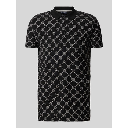 Koszulka polo o kroju regular fit z nadrukiem z logo na całej powierzchni model ‘Thilo’ ze sklepu Peek&Cloppenburg  w kategorii T-shirty męskie - zdjęcie 170395648
