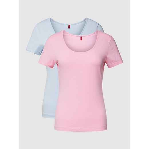 T-shirt z okrągłym dekoltem w zestawie 2 szt. ze sklepu Peek&Cloppenburg  w kategorii Bluzki damskie - zdjęcie 170396137
