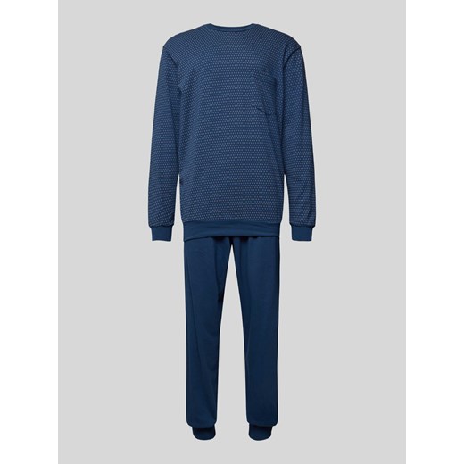 Piżama z kieszenią na piersi model ‘Comfort Essentials’ ze sklepu Peek&Cloppenburg  w kategorii Piżamy damskie - zdjęcie 170396236