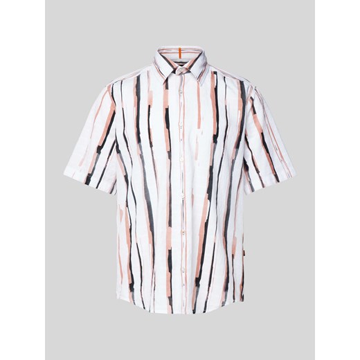 Koszula casualowa o kroju regular fit z wzorem w paski ze sklepu Peek&Cloppenburg  w kategorii Koszule męskie - zdjęcie 170396299