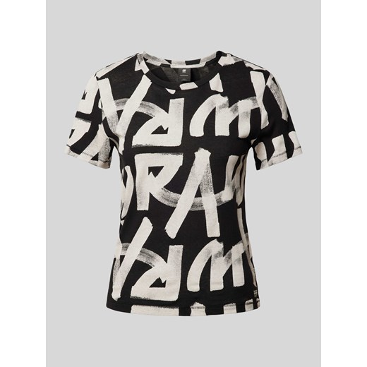 T-shirt z nadrukiem z logo model ‘Calligraphy’ ze sklepu Peek&Cloppenburg  w kategorii Bluzki damskie - zdjęcie 170396538