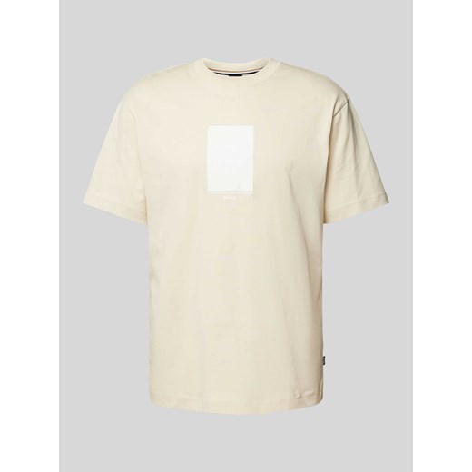 T-shirt z nadrukiem z napisem i logo model ‘Tessin’ ze sklepu Peek&Cloppenburg  w kategorii T-shirty męskie - zdjęcie 170396548