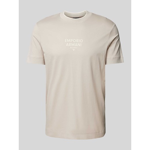 T-shirt z nadrukiem z logo ze sklepu Peek&Cloppenburg  w kategorii T-shirty męskie - zdjęcie 170396565