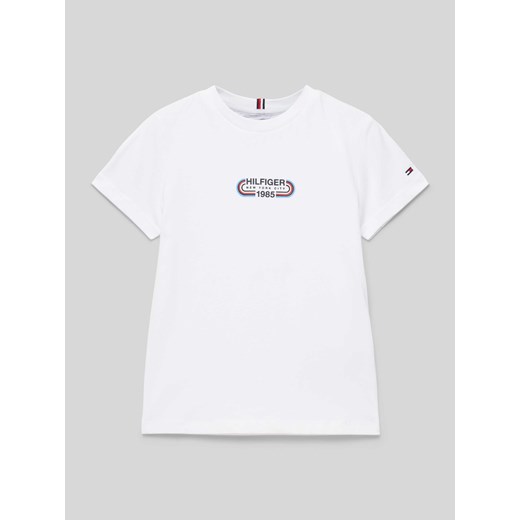 T-shirt z nadrukiem z logo ze sklepu Peek&Cloppenburg  w kategorii T-shirty chłopięce - zdjęcie 170396617