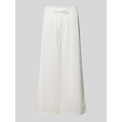 Spodnie materiałowe z szeroką nogawką i elastycznym pasem model ‘Maddie’ ze sklepu Peek&Cloppenburg  w kategorii Spodnie damskie - zdjęcie 170396767