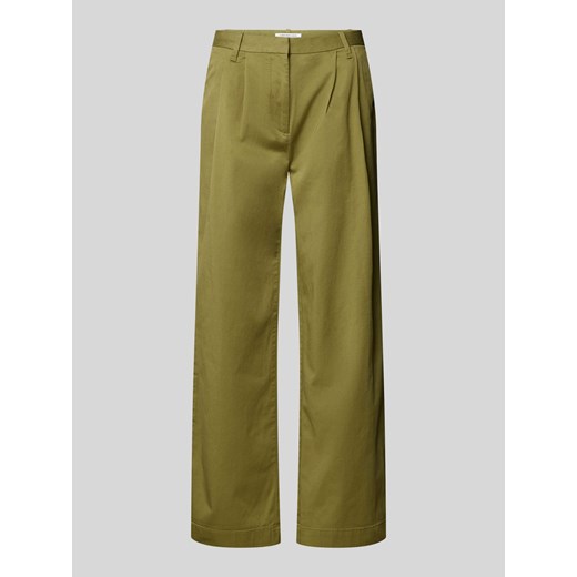 Spodnie materiałowe z zakładkami w pasie model ‘UTILITY’ ze sklepu Peek&Cloppenburg  w kategorii Spodnie damskie - zdjęcie 170396907