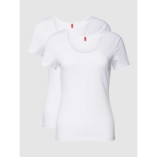 T-shirt z okrągłym dekoltem w zestawie 2 szt. ze sklepu Peek&Cloppenburg  w kategorii Bluzki damskie - zdjęcie 170397145