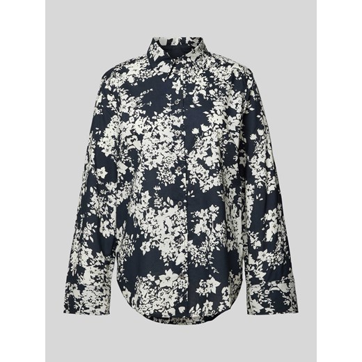 Bluzka z kwiatowym nadrukiem na całej powierzchni ze sklepu Peek&Cloppenburg  w kategorii Koszule damskie - zdjęcie 170397167