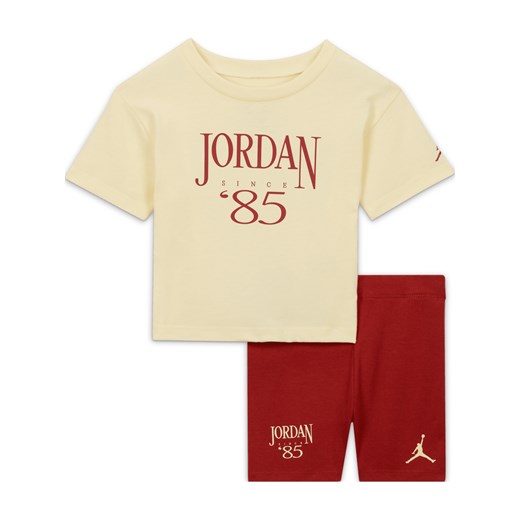 Zestaw z kolarkami dla niemowląt (12–24 M) Jordan Brooklyn Mini Me - Czerwony ze sklepu Nike poland w kategorii Komplety dziewczęce - zdjęcie 170398265