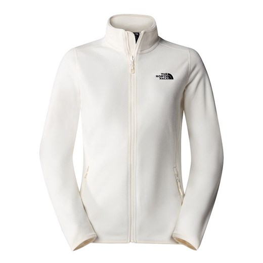 Bluza The North Face 100 Glacier Full-Zip Fleece 0A855OQLI1 - biała ze sklepu streetstyle24.pl w kategorii Bluzy damskie - zdjęcie 170398808