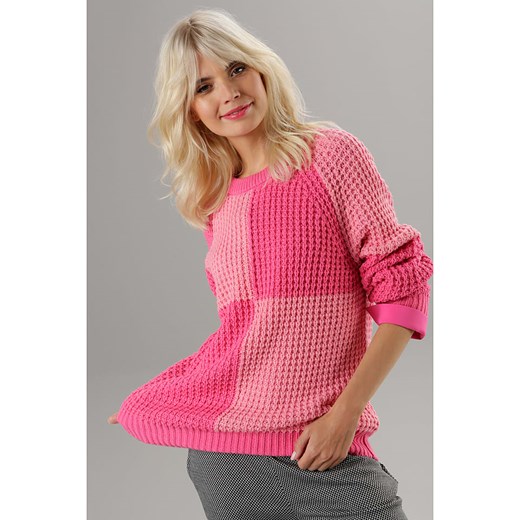 Aniston Sweter w kolorze różowym ze sklepu Limango Polska w kategorii Swetry damskie - zdjęcie 170399087
