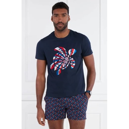 T-shirt męski w nadruki z krótkim rękawem 
