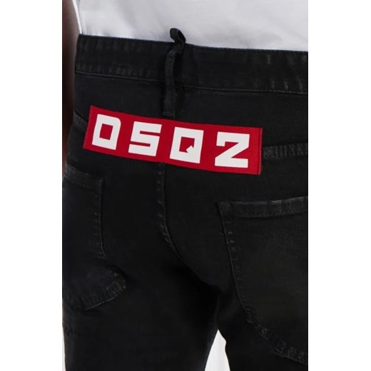 Jeansy męskie Dsquared2 czarne casual