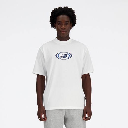 Koszulka męska New Balance MT41600WT – biała ze sklepu New Balance Poland w kategorii T-shirty męskie - zdjęcie 170406498