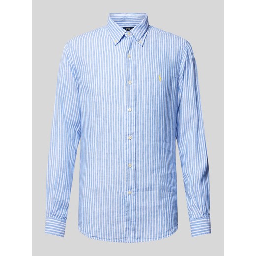 Koszula casualowa o kroju custom fit ze wzorem w paski ze sklepu Peek&Cloppenburg  w kategorii Koszule męskie - zdjęcie 170406586