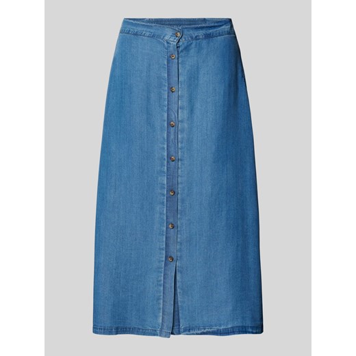 Spódnica jeansowa z listwą guzikową na całej długości model ‘Amelia’ ze sklepu Peek&Cloppenburg  w kategorii Spódnice - zdjęcie 170406596
