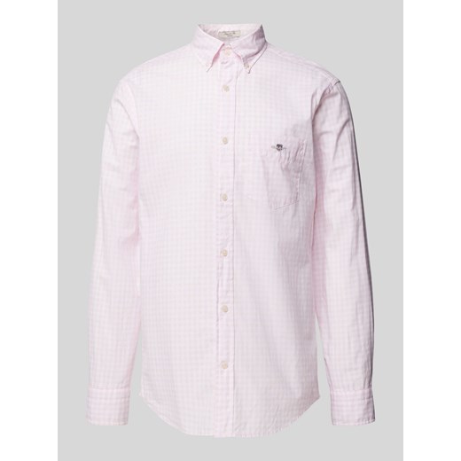 Koszula casulowa o kroju regular fit ze wzorem w kratkę vichy model ‘POPLIN’ ze sklepu Peek&Cloppenburg  w kategorii Koszule męskie - zdjęcie 170406609