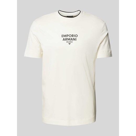 T-shirt z nadrukiem z logo ze sklepu Peek&Cloppenburg  w kategorii T-shirty męskie - zdjęcie 170406665