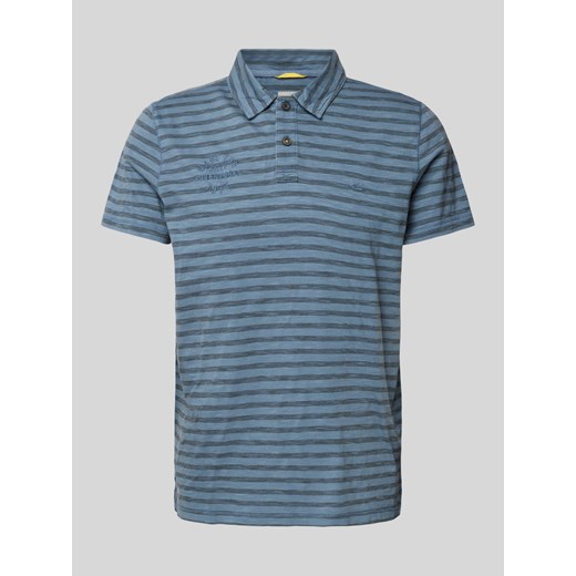 Koszulka polo ze wzorem w paski i wyhaftowanym logo ze sklepu Peek&Cloppenburg  w kategorii T-shirty męskie - zdjęcie 170406688
