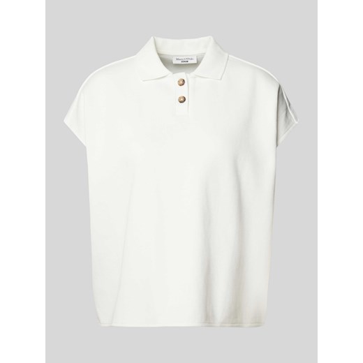 Koszulka polo o kroju oversized w jednolitym kolorze ze sklepu Peek&Cloppenburg  w kategorii Bluzki damskie - zdjęcie 170406729