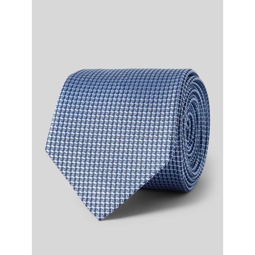 Krawat jedwabny z fakturowanym wzorem ze sklepu Peek&Cloppenburg  w kategorii Krawaty - zdjęcie 170407227