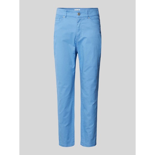 Spodnie o kroju slim fit z 5 kieszeniami ze sklepu Peek&Cloppenburg  w kategorii Spodnie damskie - zdjęcie 170407326