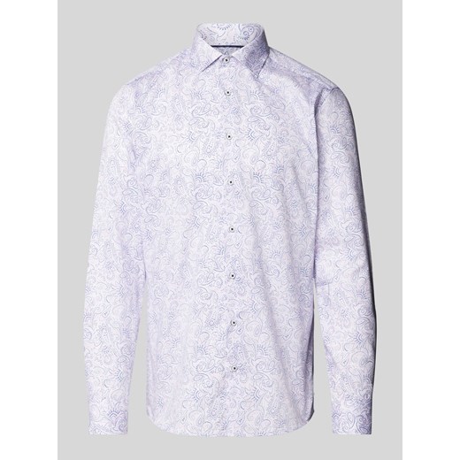 Koszula biznesowa o kroju slim fit ze wzorem paisley Eterna 44 Peek&Cloppenburg 