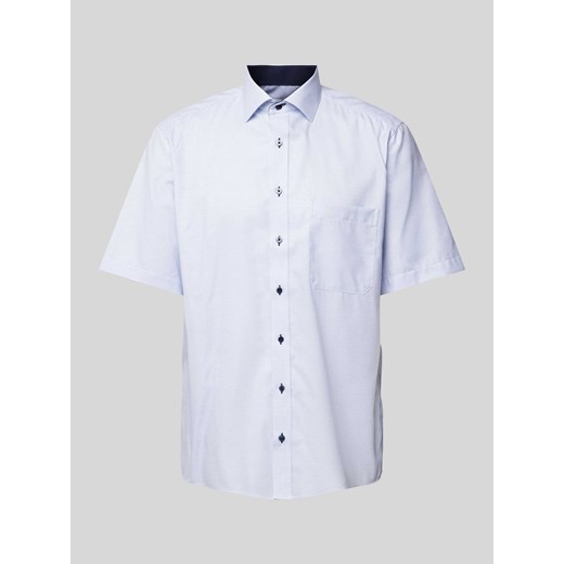 Koszula biznesowa o kroju comfort fit z krótki rękawem ze sklepu Peek&Cloppenburg  w kategorii Koszule męskie - zdjęcie 170407397