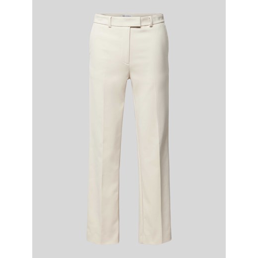 Spodnie materiałowe o kroju regular fit w kant model ‘NOORA’ ze sklepu Peek&Cloppenburg  w kategorii Spodnie damskie - zdjęcie 170407616