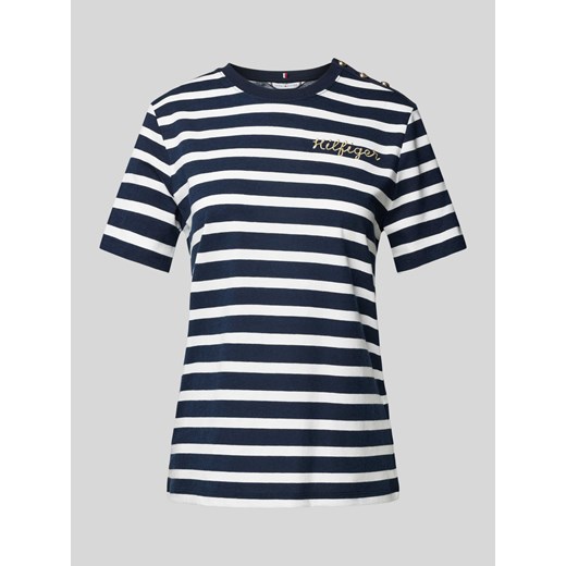 T-shirt z listwą guzikową ze sklepu Peek&Cloppenburg  w kategorii Bluzki damskie - zdjęcie 170407715