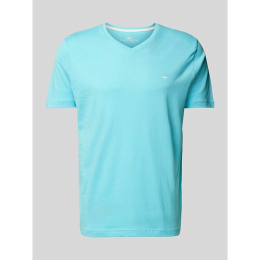 T-shirt z dekoltem w serek ze sklepu Peek&Cloppenburg  w kategorii T-shirty męskie - zdjęcie 170407786
