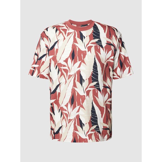 T-shirt męski MCNEAL z bawełny w kwiaty