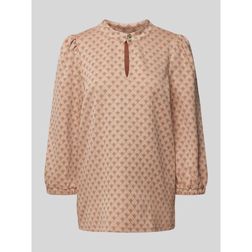 Bluzka z mieszanki wiskozy ze wzorem na całej powierzchni ze sklepu Peek&Cloppenburg  w kategorii Bluzki damskie - zdjęcie 170407828
