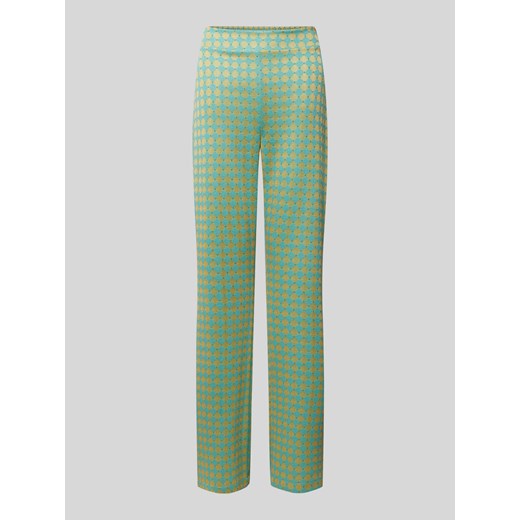 Spodnie z mieszanki wiskozy z efektowną przędzą ze sklepu Peek&Cloppenburg  w kategorii Spodnie damskie - zdjęcie 170407859